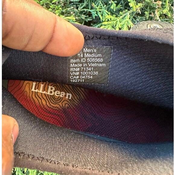 L.L. Bean Men’s Vista Mid Hiking Boots Size 14 Brown - Picture 8 of 16